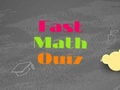Lojë Kuiz i shpejtë i matematikës  në internet