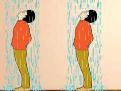 Lojë Gjej vajzën me pallto shiu  në internet