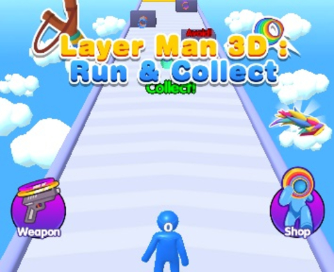 Lojë Man Layer Man 3D Run mbledh në internet