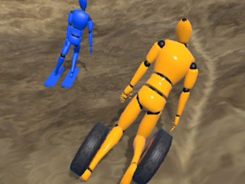 Lojë Ragdoll Racing: Ekstreme Downhill  në internet