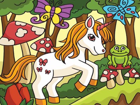 Lojë Unicorn Gjeni Dallimet  në internet