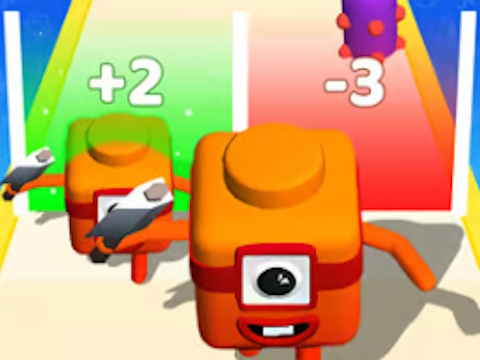 Lojë Merge Number Cube: Lojë 3D Run  në internet