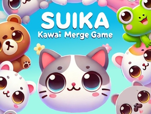 Lojë Lojë Merge Suika Kawaii  në internet