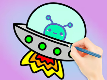 Lojë Libri i Ngjyrosjes: Galaxy Wander  në internet