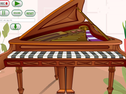 Lojë Simulator i pianos në internet  në internet