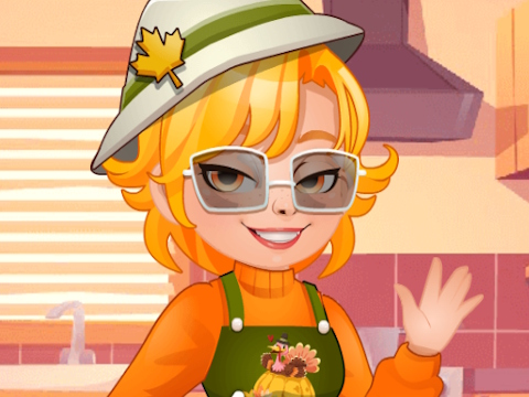 Lojë Roxie's Kitchen Cupcake për Ditën e Falenderimeve  në internet