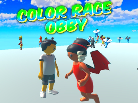 Lojë Gara me ngjyra Obby  në internet