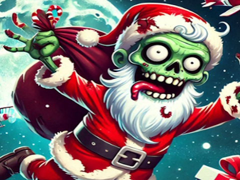 Lojë Lojë Flappy Zombie Santa Krishtlindjeve  në internet