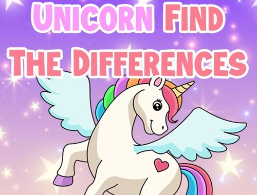 Lojë Unicorn Gjeni Dallimet  në internet