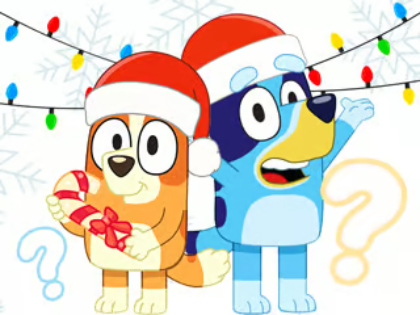 Lojë Kuizi për fëmijë: Kuizi i Krishtlindjeve Bluey  në internet