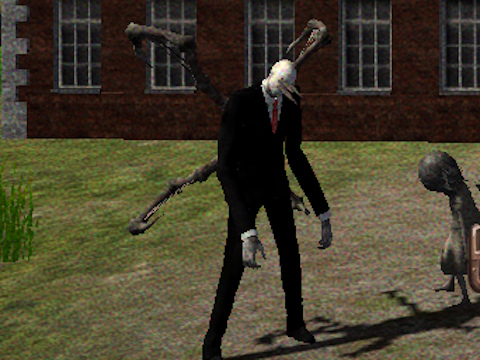 Lojë Slenderman i humbur në shkollë  në internet