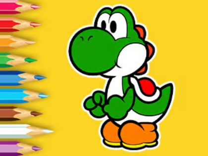 Lojë Libri i Ngjyrosjes: Dita e Peshkimit Yoshi  në internet