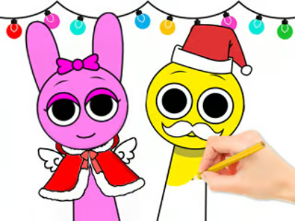 Lojë Libër Ngjyrosjeje: Sprunki Christmas  në internet