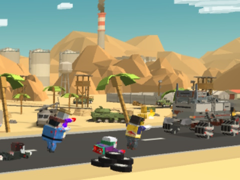 Lojë Mbijetesa e Zombie Derby Pixel në internet