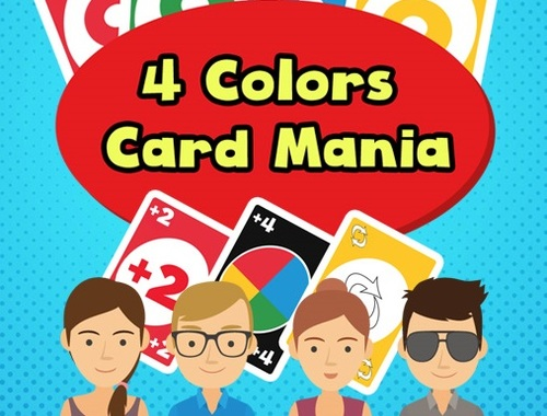 Lojë Mania e kartave me 4 ngjyra  në internet
