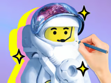Lojë Libri i ngjyrosjes: LEGO Astronaut  në internet