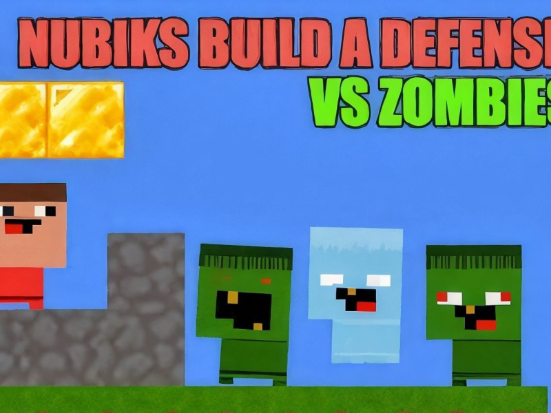 Lojë Nubiks ndërtojnë një mbrojtje kundër zombive  në internet