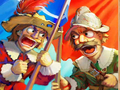 Lojë Musketeers Barutpowder vs Steel në internet