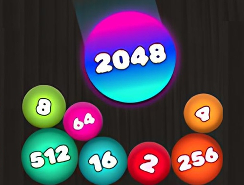 Lojë Puzzle 2048: Lidhni topat  në internet