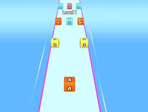 Lojë Jelly Run në 2048  në internet