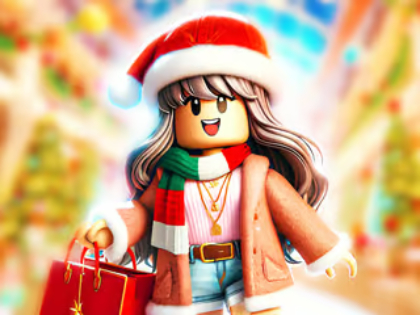 Lojë Mister Jigsaw: Roblox Christmas Christmas Mall në internet