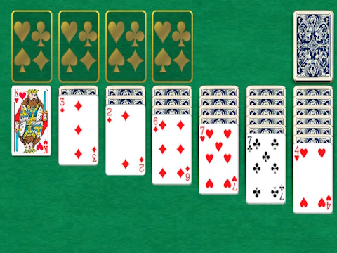 Lojë Klondike Solitaire klasike në internet