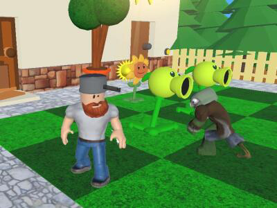 Lojë Bimët vs Zombies 3D  në internet
