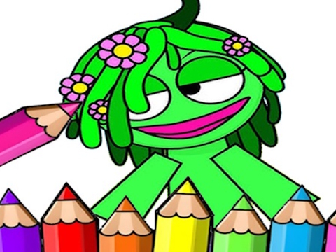 Lojë Sprunki për t'u ngjyrosur anime muzikore  në internet