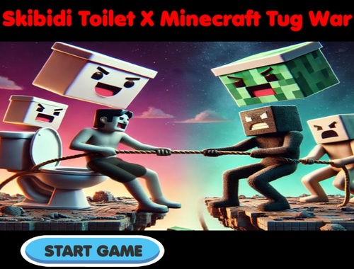 Lojë Tualet Skibidi x Minecraft Tug Lufta  në internet