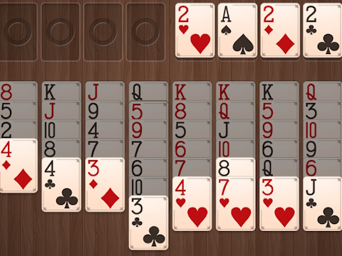 Lojë Freecell druri  në internet