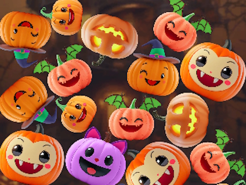 Lojë Bashkoni kunguj: Halloween!  në internet