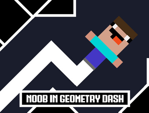 Lojë Noob në gjeometrinë  në internet