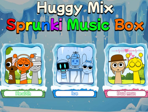 Lojë Kutia e muzikës Huggy Mix Sprunki  në internet