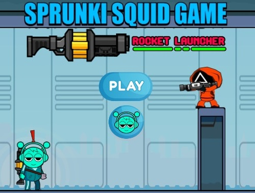 Lojë Sprunki Squid Game Rocket Launcher në internet