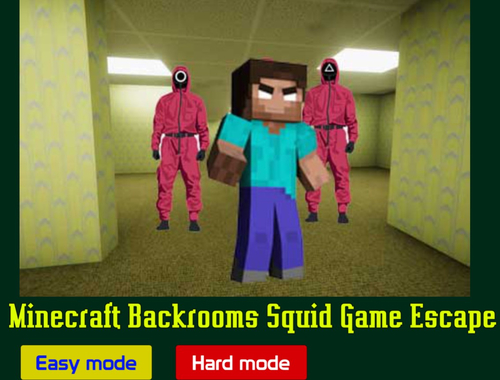 Lojë Minecraft Backrooms Squid Game Escape në internet