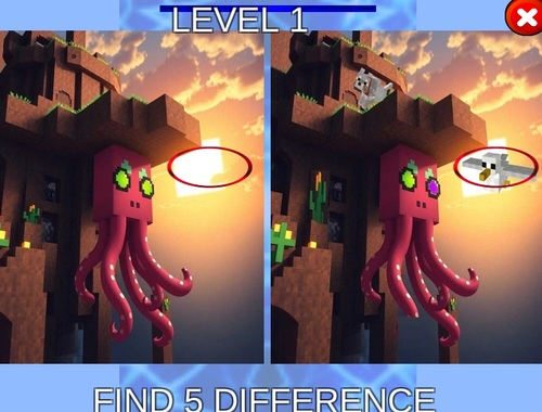 Lojë Anomali kallamarësh Minecraft  në internet