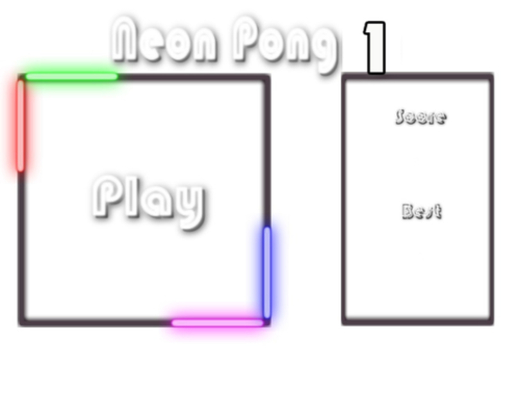 Lojë Neoni pong 1  në internet