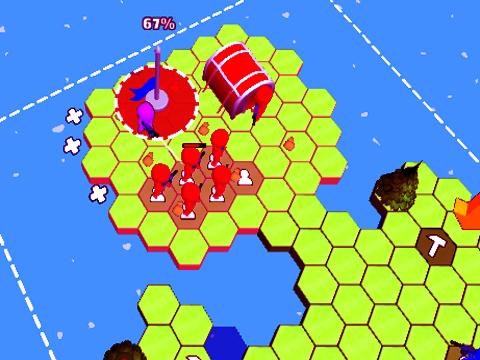 Lojë Tile Hex World: Red vs Blue në internet