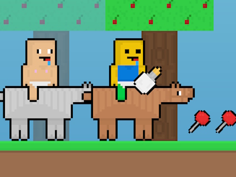 Lojë Foshnja Noob vs Foshnja Obby Horse  në internet