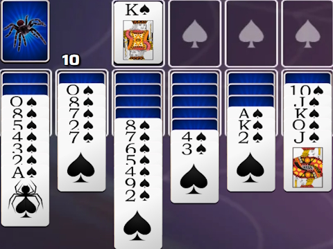Lojë Spades Spider Solitaire në internet