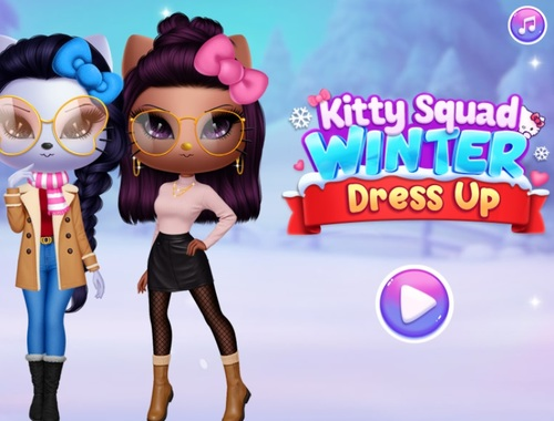 Lojë Veshja e dimrit Kitty Squad  në internet