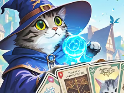 Lojë Puzzle Jigsaw: Cat's Card Arena  në internet