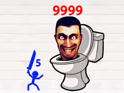 Lojë Mbrojtja e Kullës së Stickman Hero Skibidi  në internet