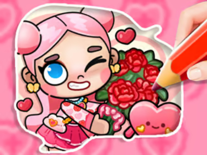 Lojë Libri për t'u ngjyrosur: Avatar Valentine's  në internet