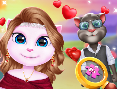 Lojë Çift kotele Valentine bukuroshe  në internet