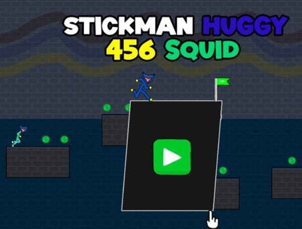 Lojë Stickman Huggy 456 Squid  në internet