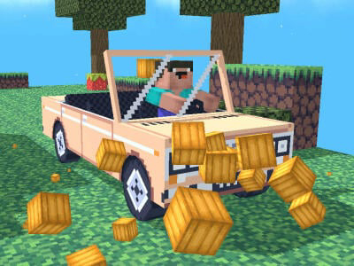 Lojë NOOB: Obby në një makinë  në internet