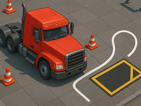 Lojë Simulator Truck Park Extreme  në internet