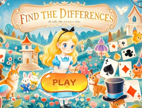Lojë Gjeni ndryshimet: Alice in Wonderland  në internet
