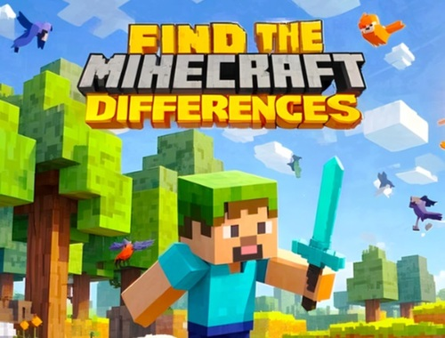 Lojë Gjeni ndryshimet: Minecraft  në internet